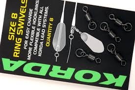 Ring Swivels Size 8 - 8 pcs