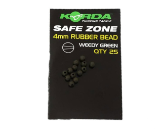 Safe Zone 4mm Rubber Bead Brown 25 pcs